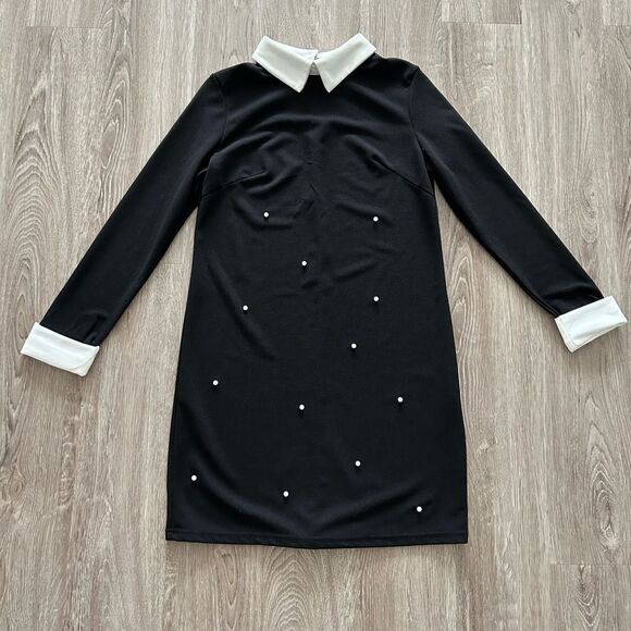 Pearl Embellished Mini Dress - Picture 1 of 9